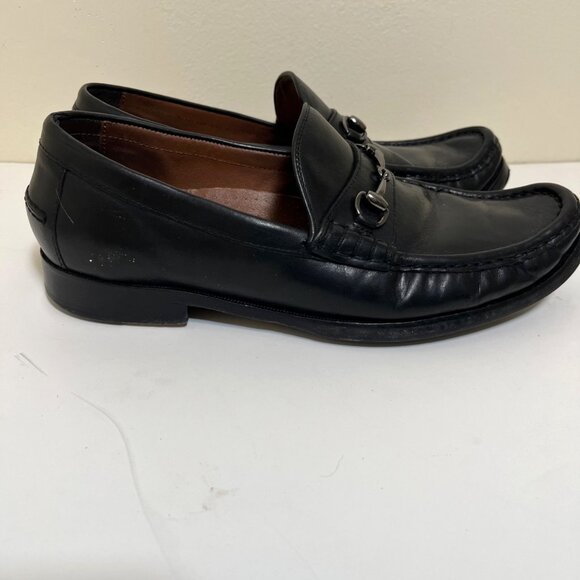 Cole Hann Black Leather Horse bit Loafers Pinch Gotham 8.5 Men\'s Made In India